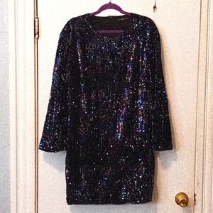 Shein multi colored sequin dress. Size (2X).